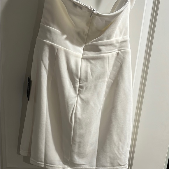 Lulus White Bow cutout Dress - Picture 3 of 3